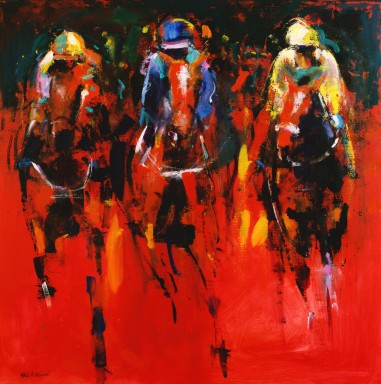 Horse Racing Red